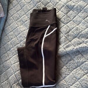 Puma Black and White Athletic Leggings